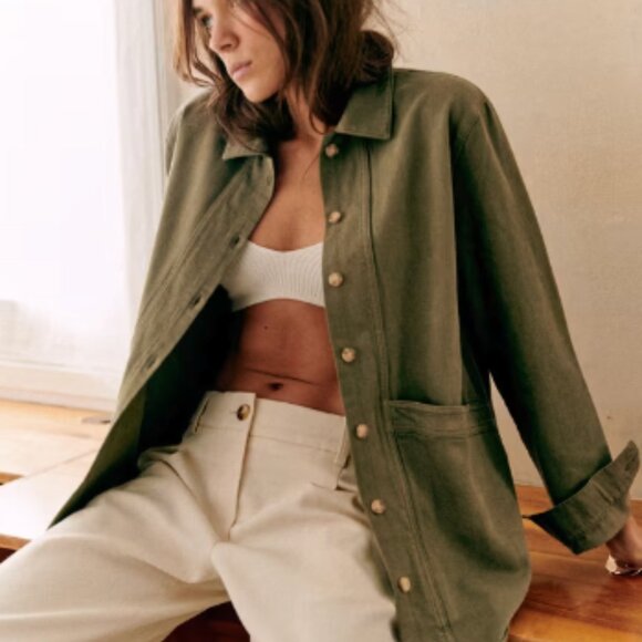 Sezane Jackets & Blazers - Sezane Olive Green Jacket